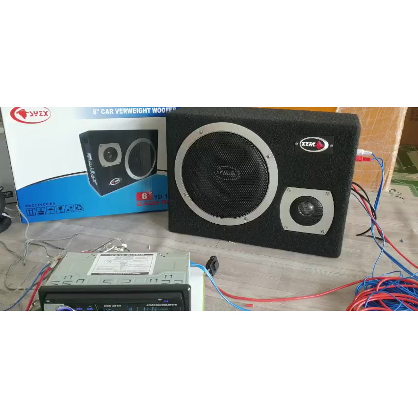 Loa trầm gỗ hộp, loa sub xe tải, siêu trầm bass căng