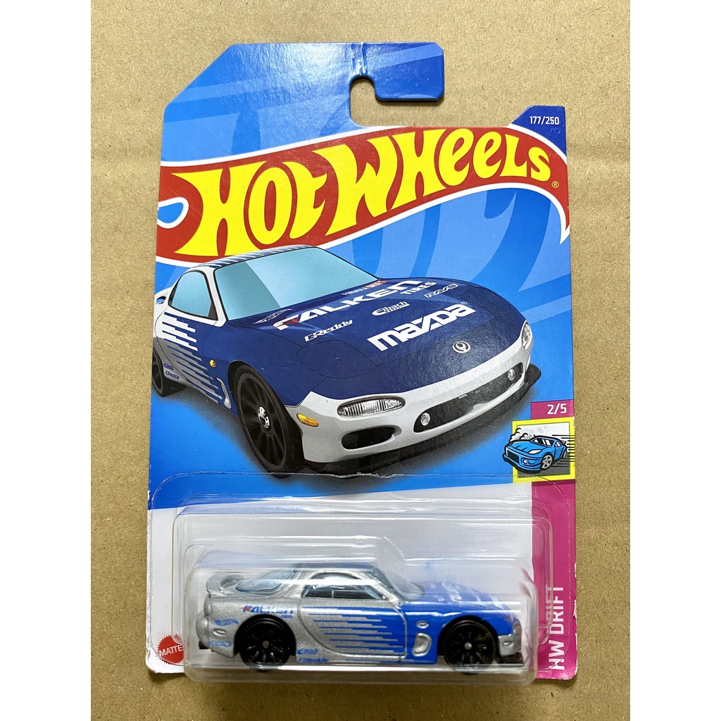 Xe Hot wheels Chính Hãng Siêu xe '95 Mazda RX-7 FALKEN ( Bạc )