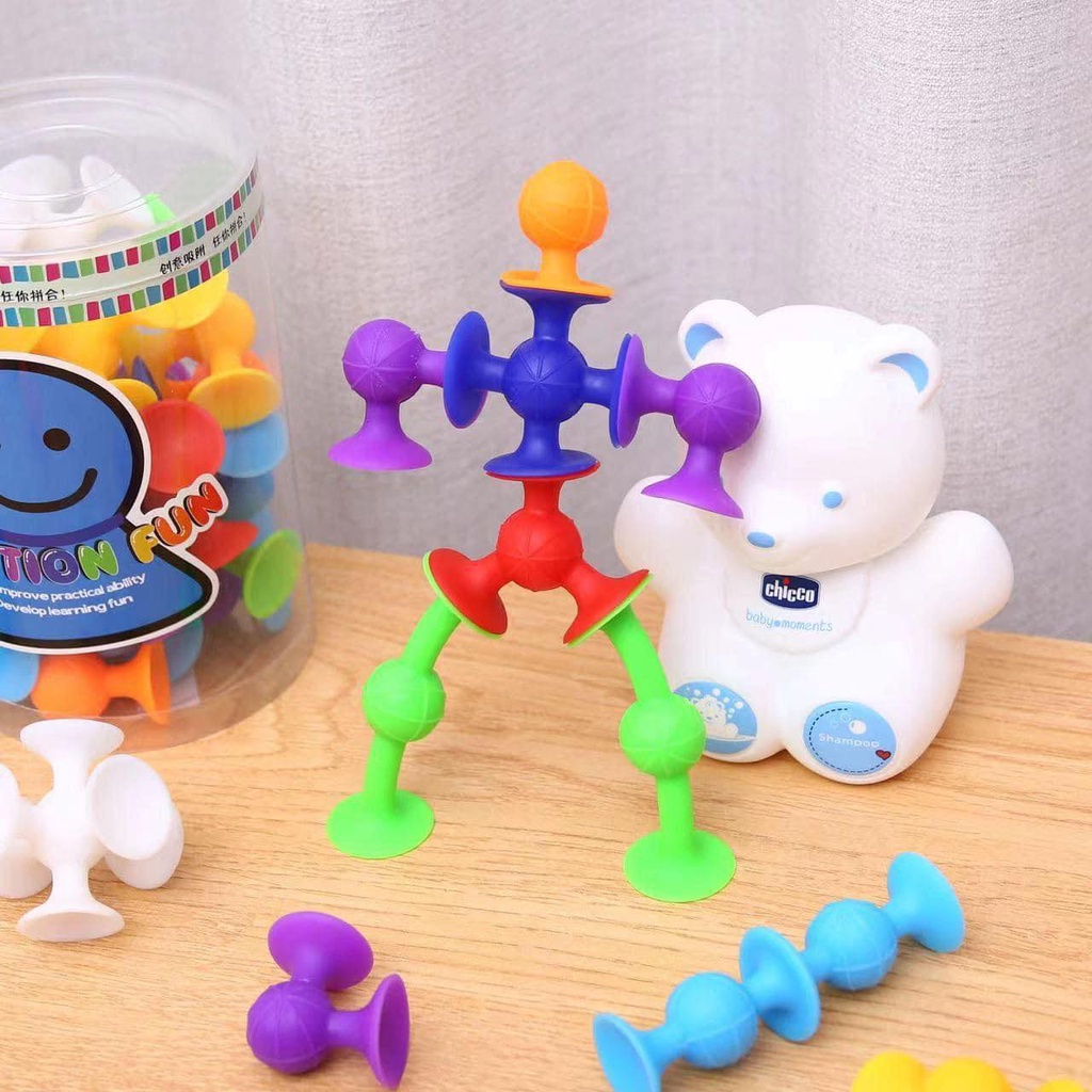 Hộp xếp hình dẻo Squigz 24 chiếc