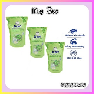 Combo 3 túi nước rửa bình sữa và rau củ Dnee 600ml date mới