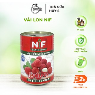 Vải thiều nước đường thanh hà lon 560g