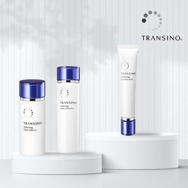 Bộ 3 Sản Phẩm Dưỡng Trắng Da Chuyên Sâu TRANSINO Clear Lotion EX - Essence EX II - Clear Milk