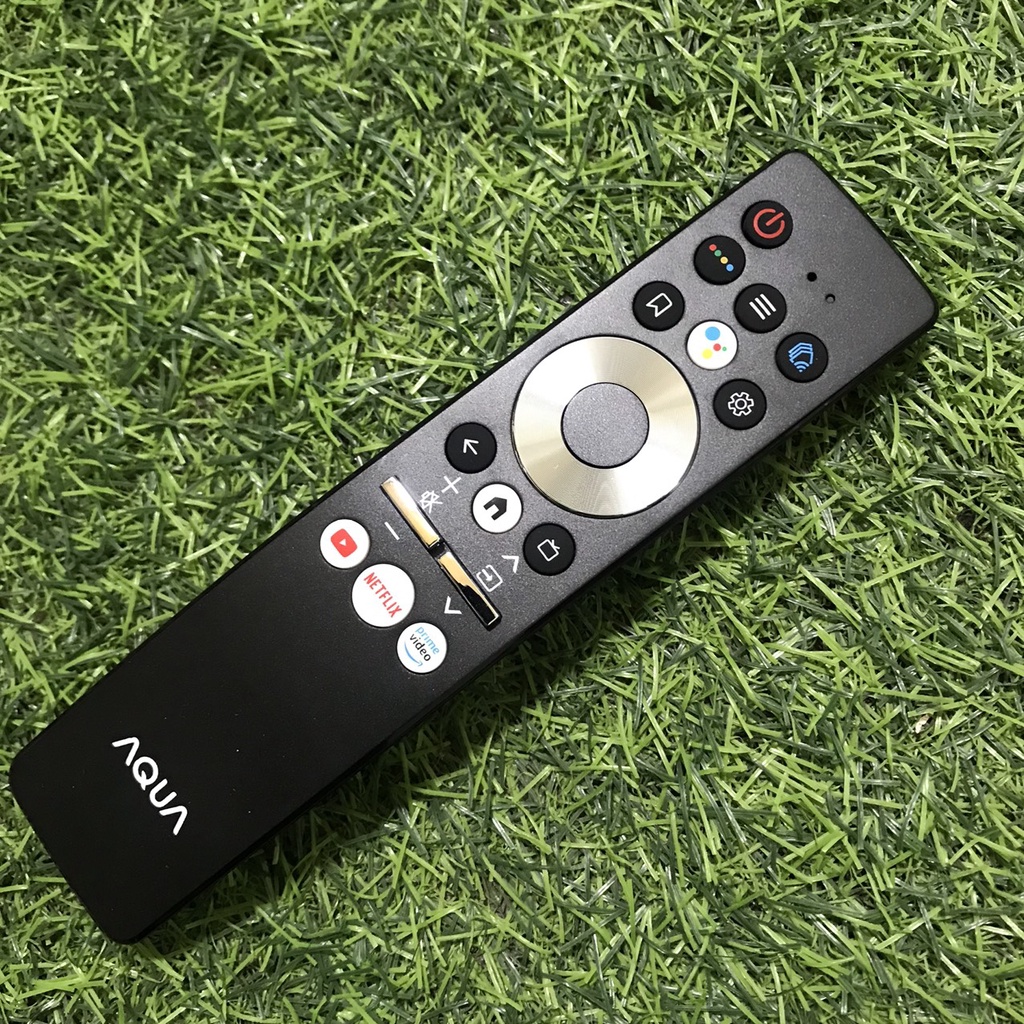Điều khiển tivi aqua giọng nói, Remote TV AQUA QLED 4K 65 inch 65AQTS6UG có mic điều khiển giọng nói