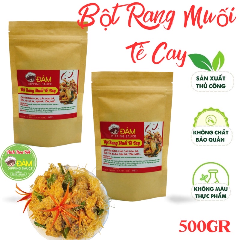 Bột rang muối 500gram tê cay