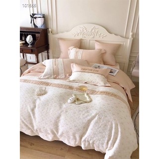 Chăn ga gối lụa cưới Weeding Dior cao cấp
