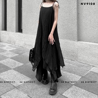 Váy hai dây vải gân (V9108)