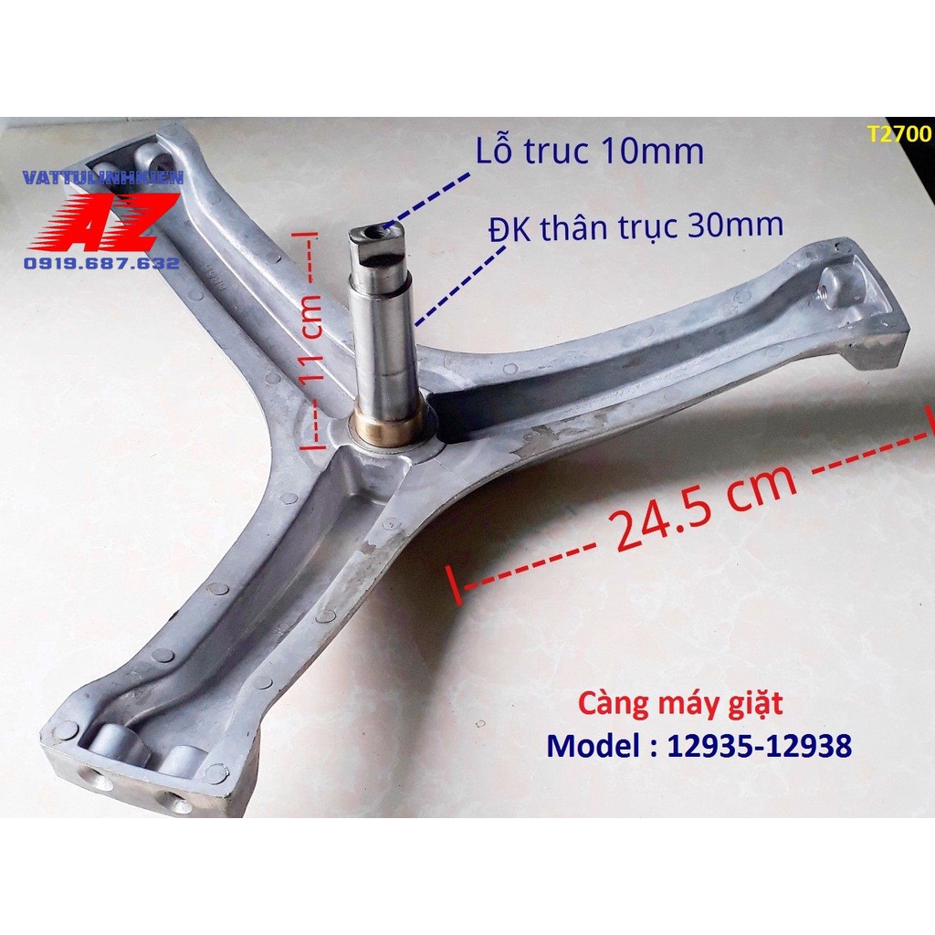 Trục ba chạc càng máy giặt ELECTROLUX cửa ngang Model EWF 12935-12938