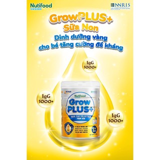 Sữa Bột Vàng Nutifood GrowPLUS+ sữa non 800g