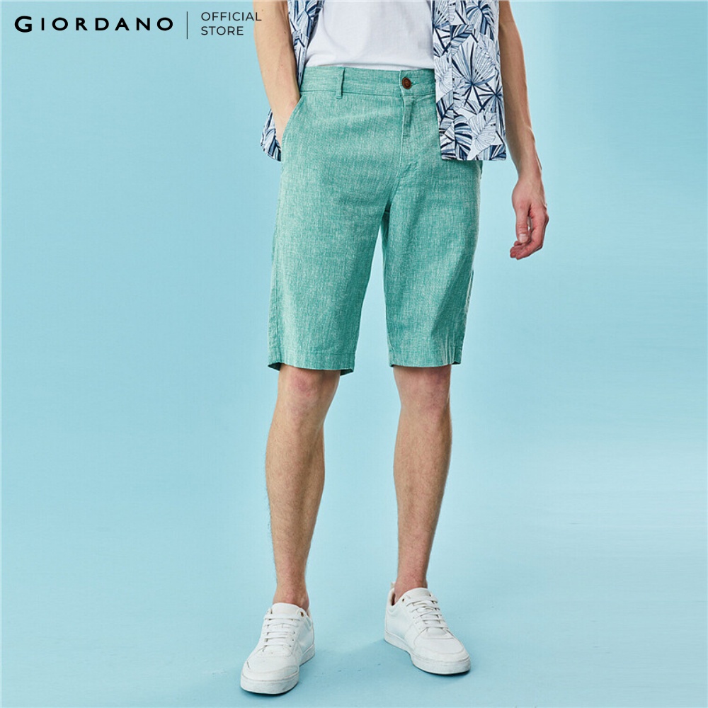 Quần Shorts Linen Nam Giordano 01100217