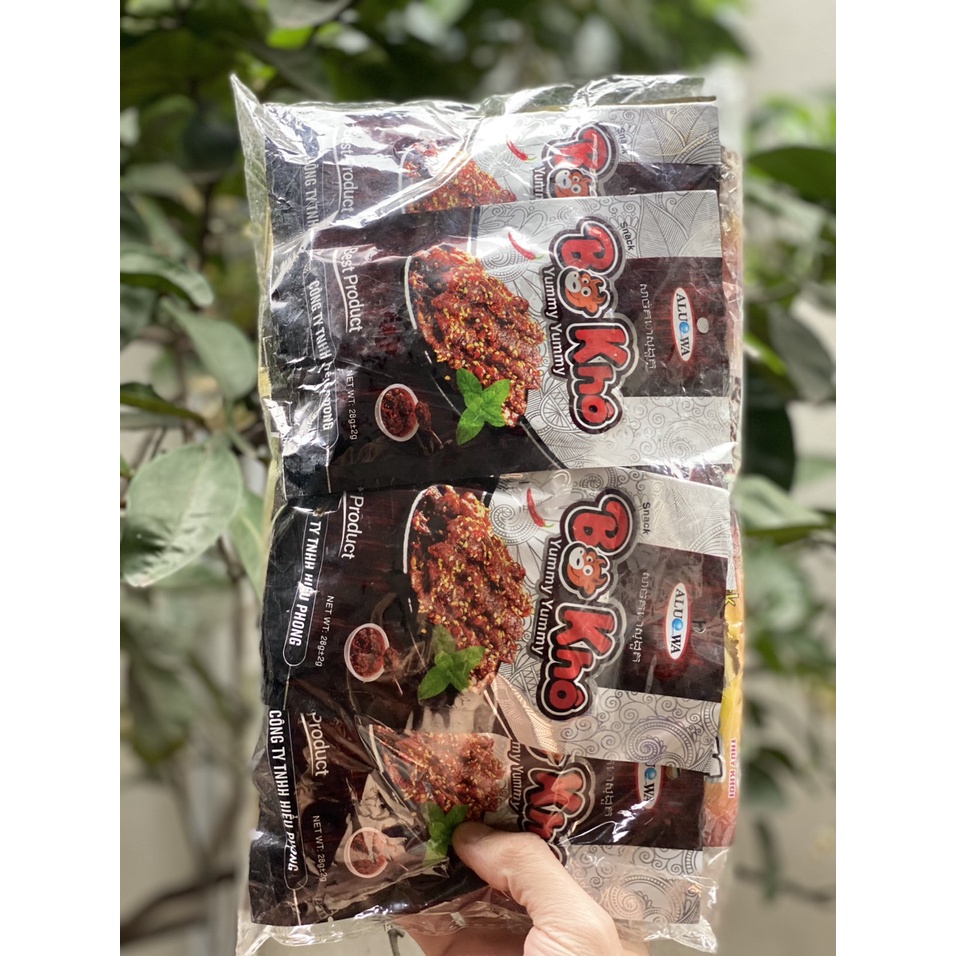 Combo 50 gói  snack hình bò khô
