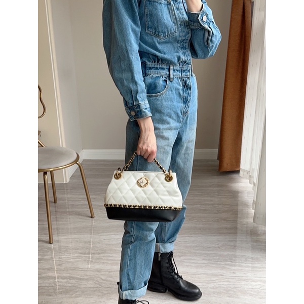 Túi lyn hobo ô trám