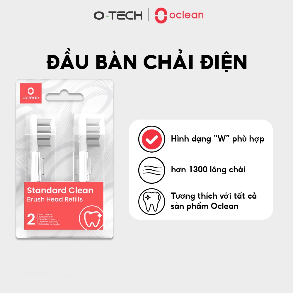 Đầu Bàn Chải Điện Oclean Màu Trắng - Hàng Chính Hãng