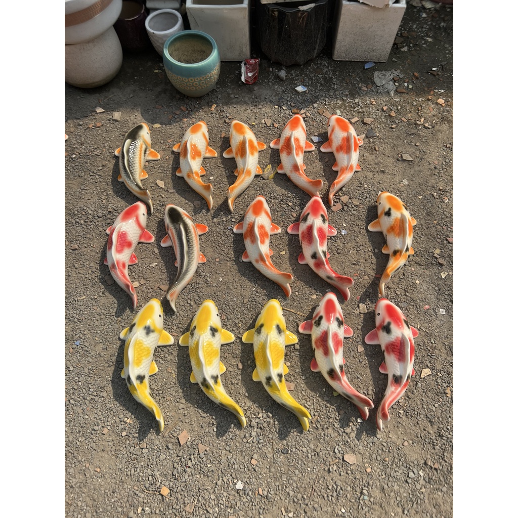 Cá koi nhật gốm sứ trang trí decor