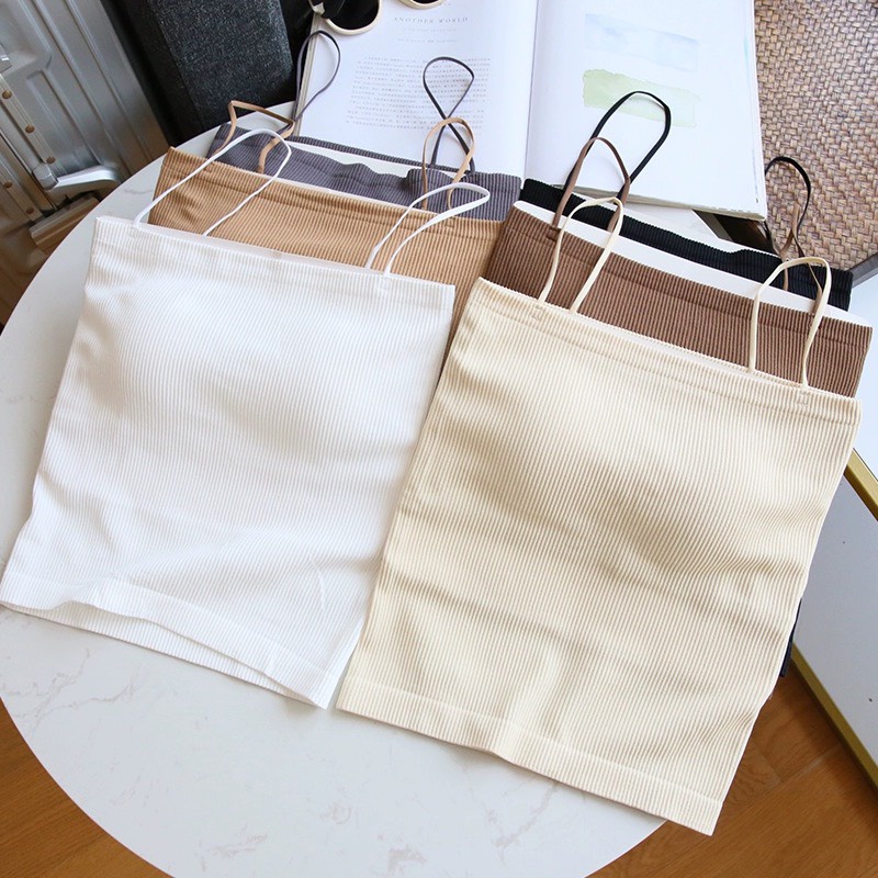 Sỉ Áo Bra Nữ Quây Tăm 2 Dây Dáng Dài Gam Màu Pastel Quyến Rũ Siêu Hot 1880 Hót