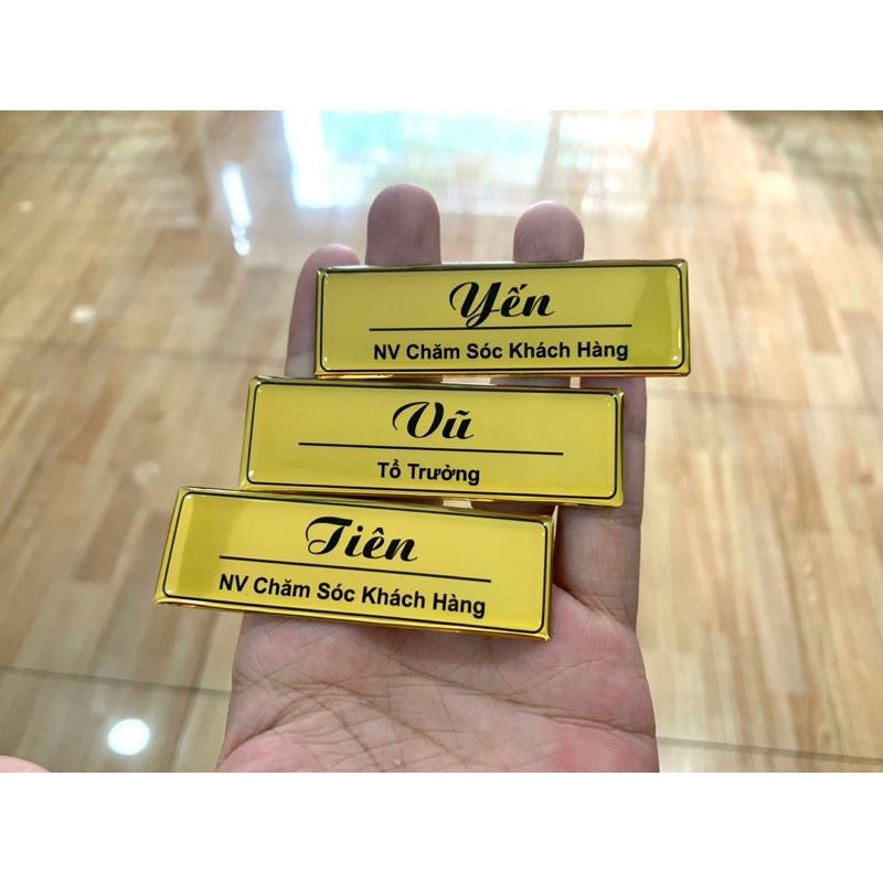 Bảng Tên Không Có LOGO - In Cố định