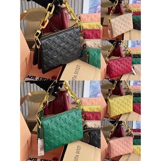 Túi da mềm nhiều ngăn size 20 / túi coussin kẹp nách / đeo chéo