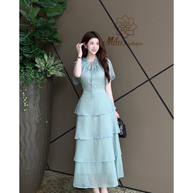 Combo đầm tơ tầng siêu xinh