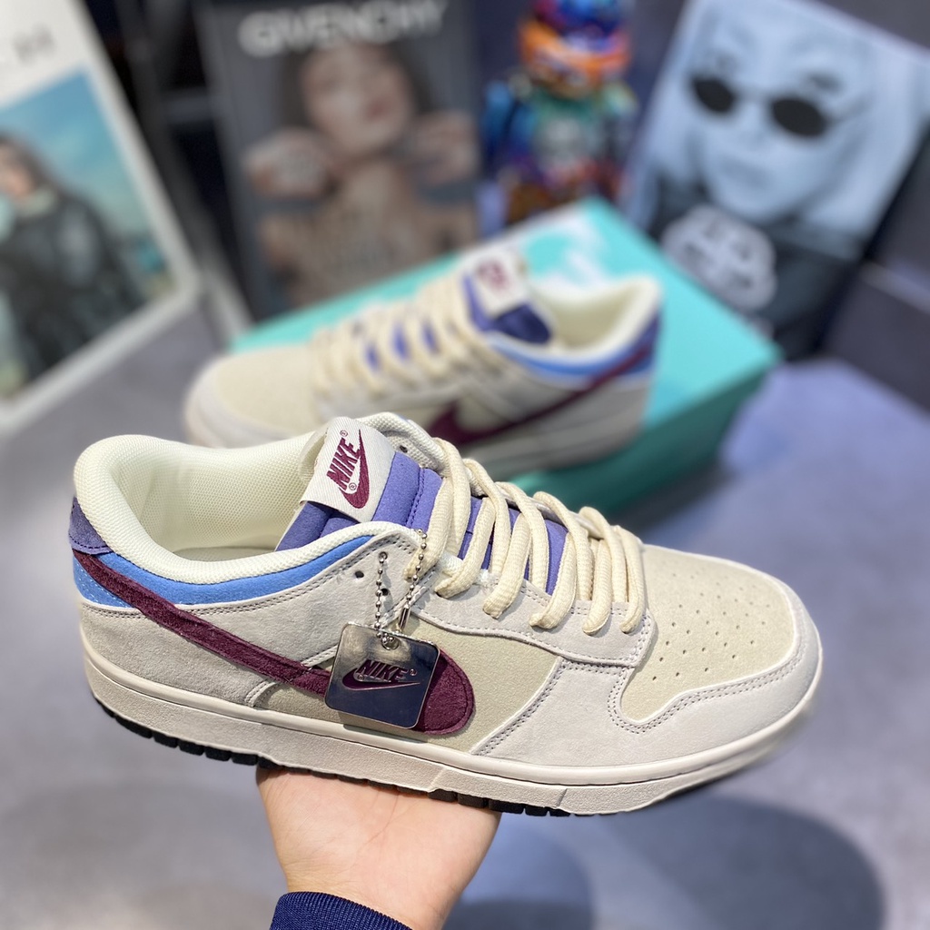 Giày thể thao Ni.ke SB Dunk Low Otomo Kem Siêu Cấp, Giày Otomo Nỉ Dunk Xám Tím bản mới