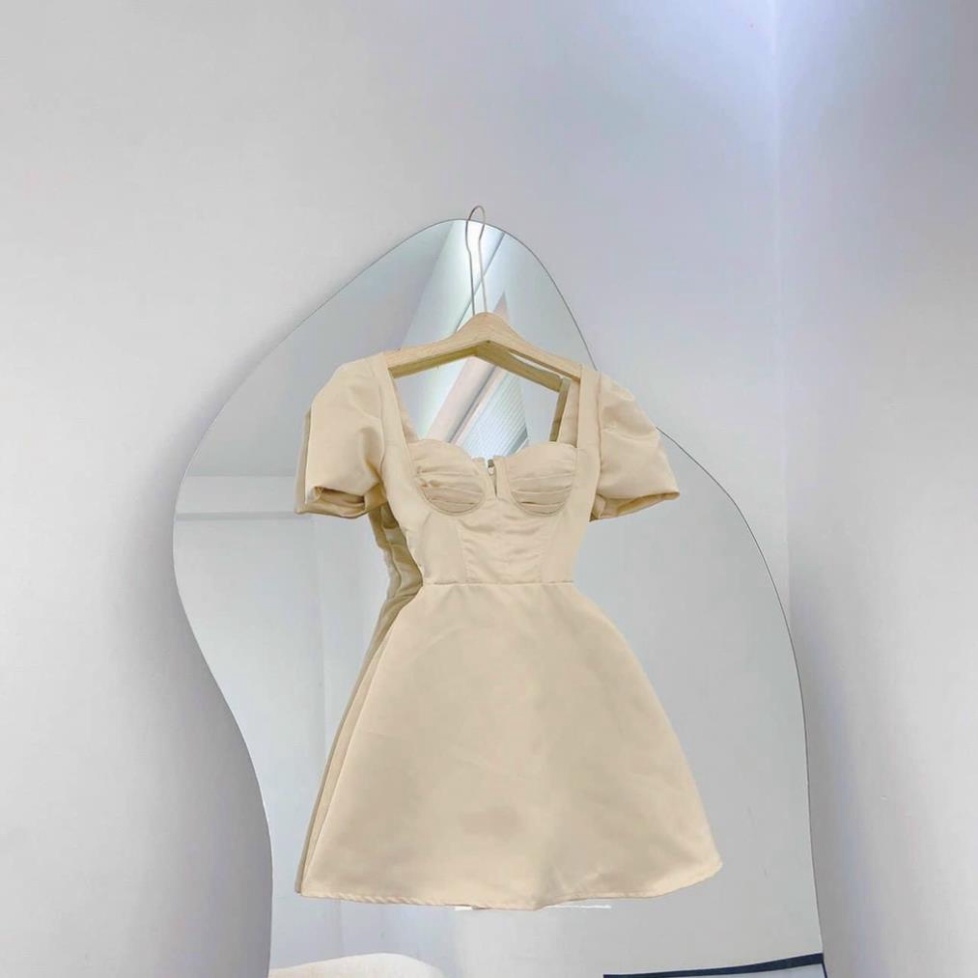 (Fom: <55kg) Đầm Nude Cổ Vuông Váy Công Chúa Nữ Tính, Đầm Công Chúa, Dự Tiệc, Thường Ngày, Ăn Cưới, Dã Ngoại JL31 | BigBuy360 - bigbuy360.vn