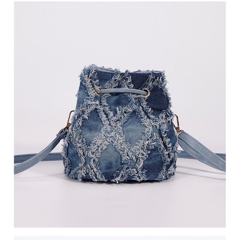 Úi Nữ Xu Hướng Âu Mỹ Túi Đeo Vai Tua Rua Dây Rút ZYZYY