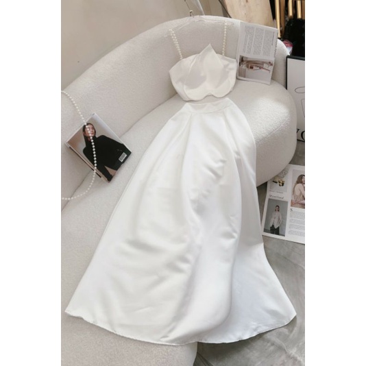 Set đầm 2 dây trái tym