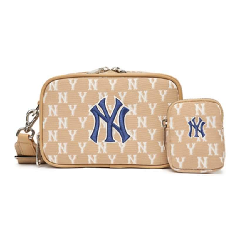 Túi đeo chéo MLB hoạ tiết NY hàng Quảng Châu cao cấp dành cho cả nam và nữ phong cách Hàn Quốc