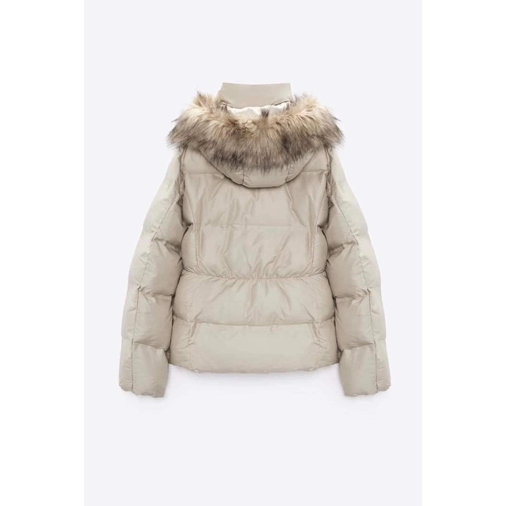 Áo phao có mũ nữ Zara