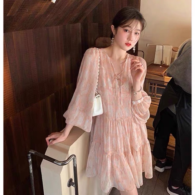 Đầm baby doll voal