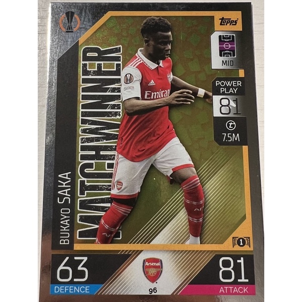 Arsenal Match Attax 2022/2023
