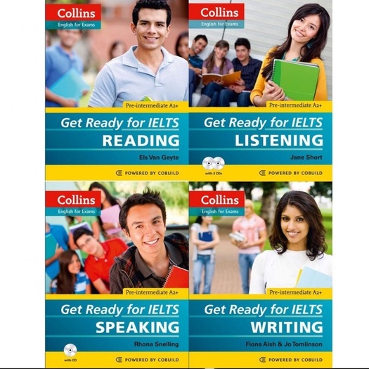 Sách- Collins - Get Ready For IELTS : Reading, Writing, Speaking, Listening (Kèm file MP3)(Combo lẻ tuỳ chọn) | BigBuy360 - bigbuy360.vn