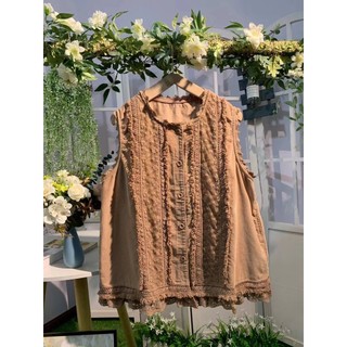 (Order) Áo gile vintage phối bèo độc lạ