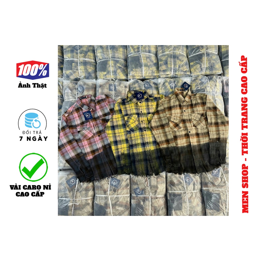 ÁO SƠ MI CARO NỈ NAM NỮ CAO CẤP - MẪU SƠ MI HÓT NHẤT HIỆN NAY - FULL SIZE 40-80KG