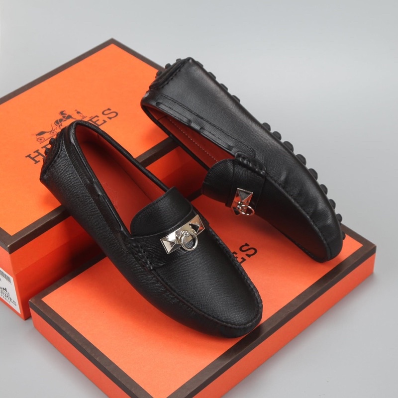 GIÀY DA HERMES# giày lười nam mùa hè,bảo hành 12 tháng đóng hộp cẩn thận , đổi size số ,bảo đảm 100% da bò thật thử lửa.