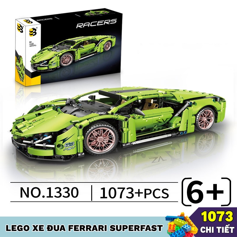 Bộ Đồ Chơi Lắp Ráp Lego Xe Đua Ferrari Superfast Ô Tô Thể Thao Siêu Đẹp