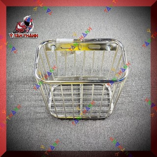 Rổ inox mini cho xe wave nhỏ,wave lớn MS16