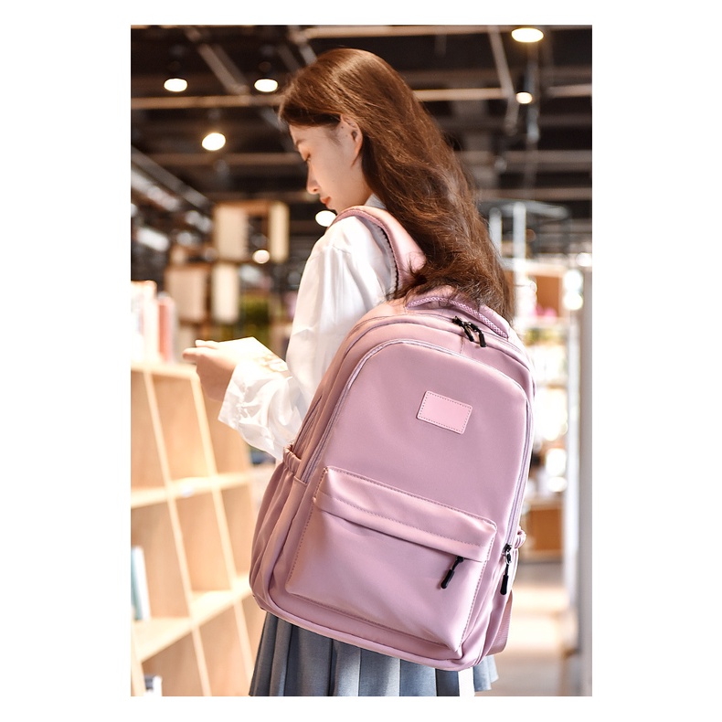 Balo Đựng Laptop 14" Chất Liệu Vải Oxford Chống Thấm Nước Đa Năng