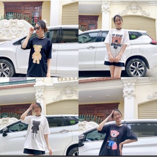 Áo thun form rộng tay lỡ freesize – nunu t-shirt