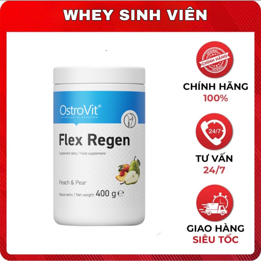 Flex Regen Khỏe Xương Khớp Và Giúp Xương Chắc Khỏe Ostrovit Plex Regen 400 gram Tăng Sức Khỏe Xương Khớp - Ba Lan