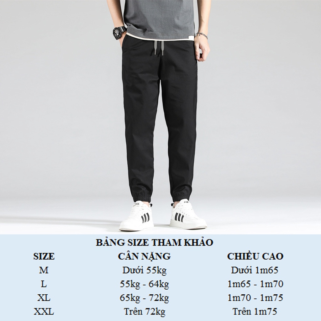 Jogger Kaki Nam Cao Cấp Vicenzo Đường May Chuẩn Hàng Xuất Khẩu Cotton Mềm Sau Khi Giặt, Quần Jogger Kaki Cao Cấp