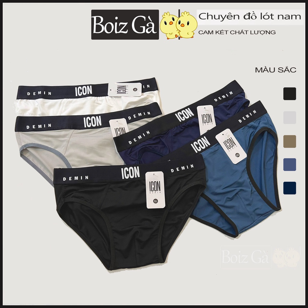 Quần lót nam tam giác cao cấp chất thun lạnh đẹp quần sịp nam đùi mềm mại co dãn IcoA Boiz Gà
