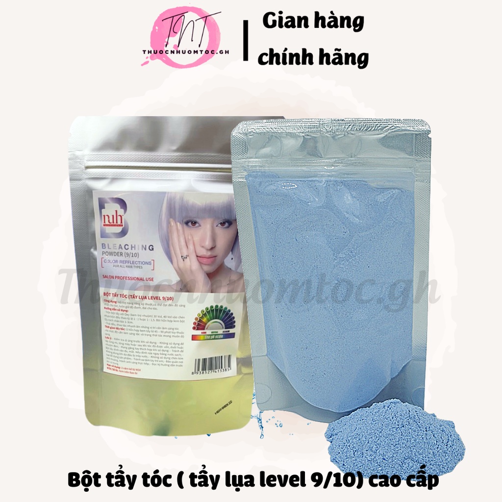 bột tẩy tóc cao cấp level 9 ( tóc bạch kim, xám khói, màu cực sáng ) - mikeche.hair