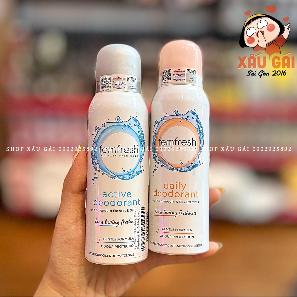 Xịt Thơm Mát Vùng Kín Femfresh Ultimate Care Active Deodorant 125ml