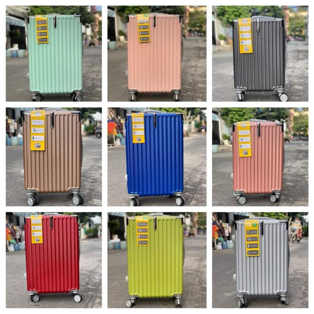 VALI DU LỊCH SIZE 28INCH GÓC INOX