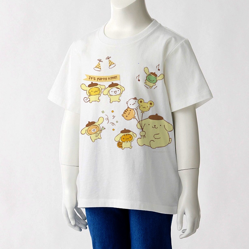 Áo Thun Hoạt Hình Pompompurin Nhật Bản Dễ Thương Unisex Nam Nữ
