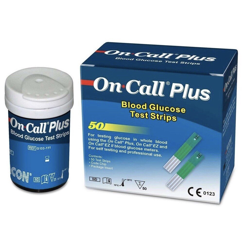Que thử đường huyết ACON On Call Plus hộp 25 - 50 que