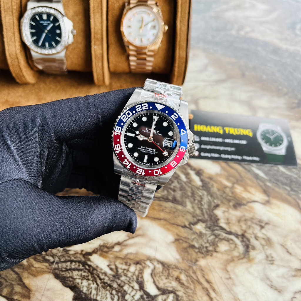 Đồng Hồ Nam R0LEX Pepsi và Batman Máy Cơ Automatic cao cấp