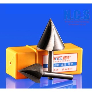 Weitol - Mũi dao phay gỗ, mica CNC - Chamfer 60,90,120,150 độ, cán 6mm