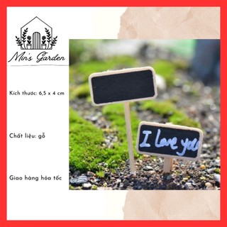 Tấm bảng đen 🔥FREE SHIP🔥 phụ kiện trang trí tiểu cảnh