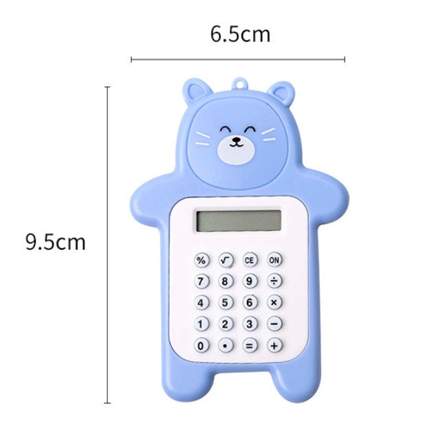 Máy tính mini bỏ túi hình gấu mập siêu dễ thương