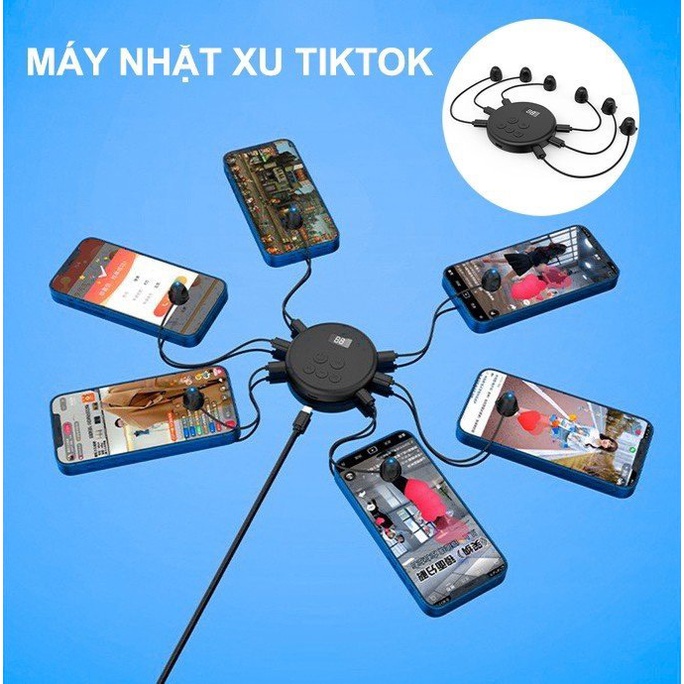 Máy Nhặt Xu Tiktokk Thả Tim Nhấp Like Tự Động Hỗ Trợ Live Bán Hàng Tiktok Shop